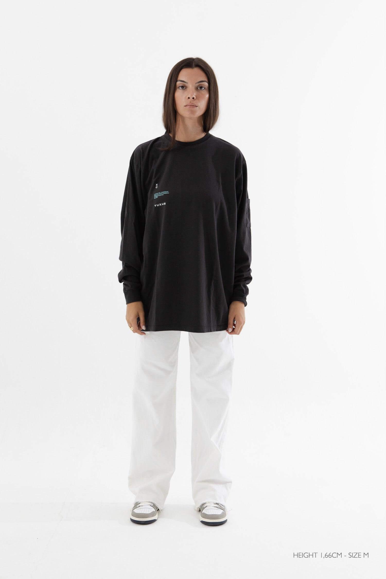 BLACK "OVERSEAS" LONG SLEEVE - YUXUS